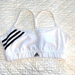 Adidas white Sports Bra size Small